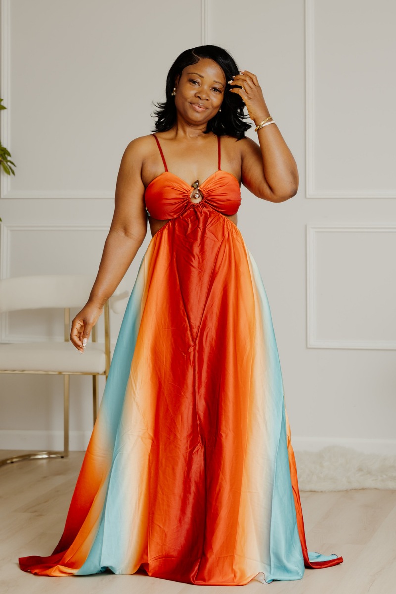 BODY FLAME MAXI DRESS