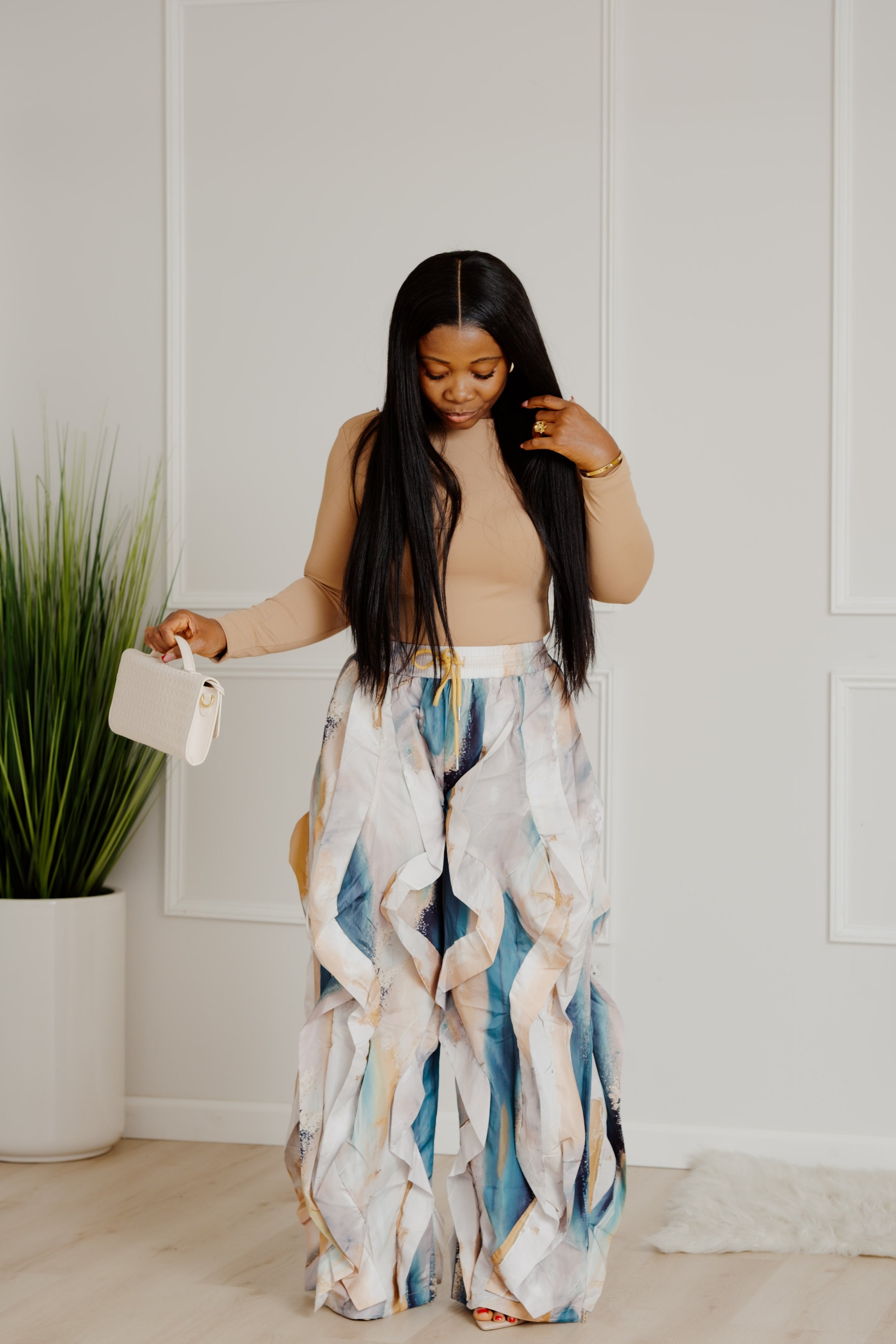FLIRTY FRILL PANTS